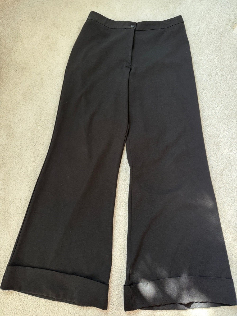 Wide-Leg Black Women's Trousers